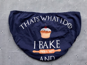 I Bake: medium undies made from Tshirts