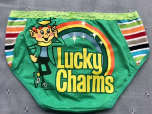 Lucky Charm$: small medium undies made from Tshirts