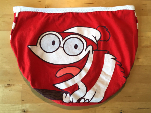 Peppermint Chameleon: small Upcycled Handsewn Panties by Up & Undies