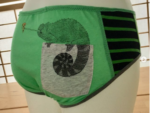 Pizza Pocket: medium undies made from Tshirts by Up & Undies