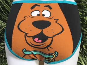 Scooby: small medium undies made from Tshirts