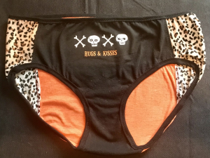 Skulls and Bones: XL undies made from Tshirts