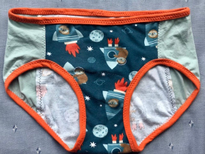Space Sloths: small undies made from Tshirts